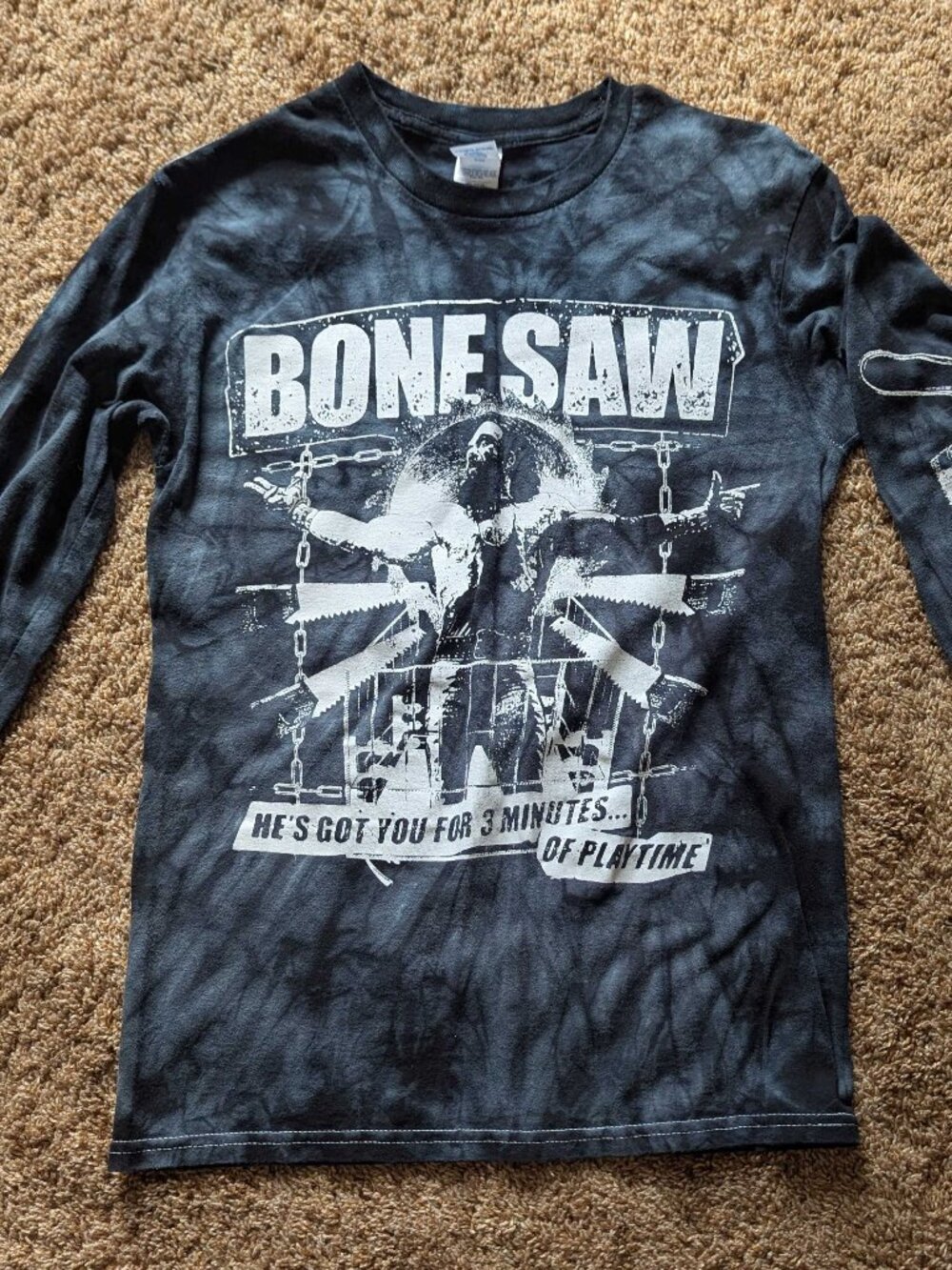 Bone Saw McGraw Spider-Man Randy Savage Tie-Dyed Long Sleeve, Sz S